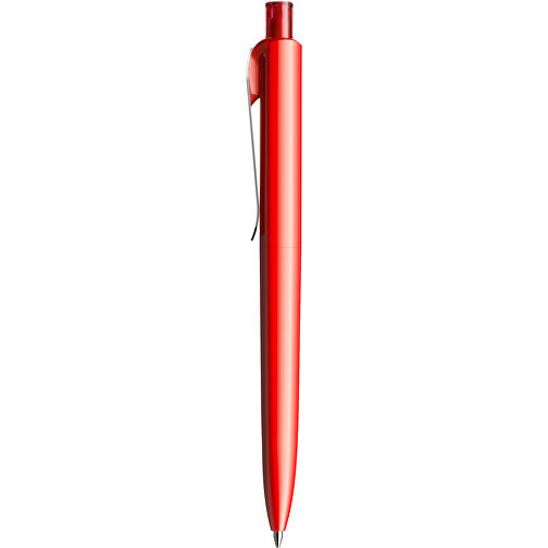 Prodir DS8 PSP Push Kugelschreiber , Prodir, rot/silber, Kunststoff/Metall, 14,10cm x 1,50cm (Länge x Breite), Bild 2