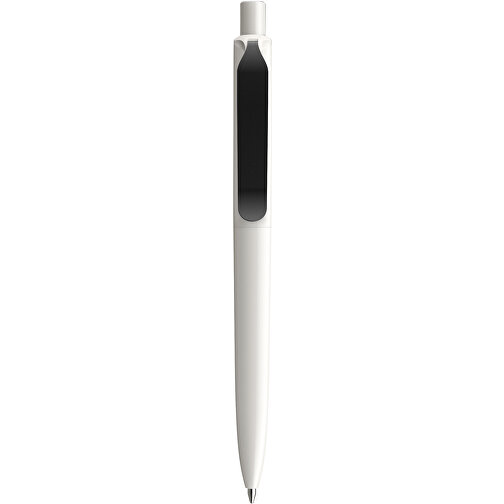Prodir DS8 PSP Push Kugelschreiber , Prodir, weiß/schwarz, Kunststoff/Metall, 14,10cm x 1,50cm (Länge x Breite), Bild 1