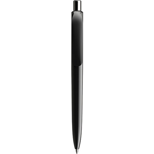 Prodir DS8 PPP Push Kugelschreiber , Prodir, schwarz/silber poliert, Kunststoff/Metall, 14,10cm x 1,50cm (Länge x Breite), Bild 1