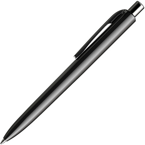 Prodir DS8 PPP Push Kugelschreiber , Prodir, schwarz/silber poliert, Kunststoff/Metall, 14,10cm x 1,50cm (Länge x Breite), Bild 4