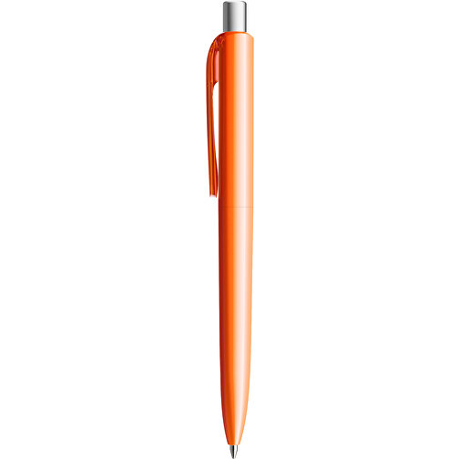 Prodir DS8 PPP Push Kugelschreiber , Prodir, orange/silber satiniert, Kunststoff/Metall, 14,10cm x 1,50cm (Länge x Breite), Bild 2