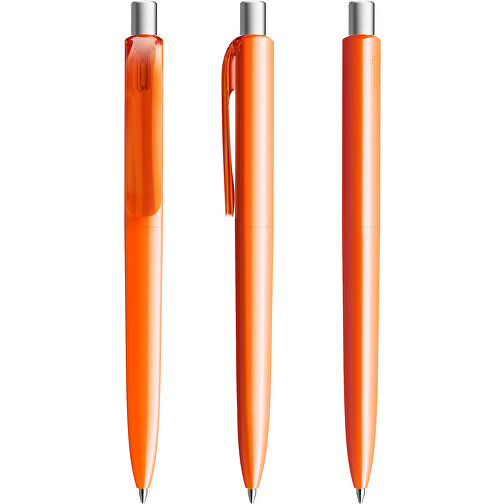 Prodir DS8 PPP Push Kugelschreiber , Prodir, orange/silber satiniert, Kunststoff/Metall, 14,10cm x 1,50cm (Länge x Breite), Bild 6