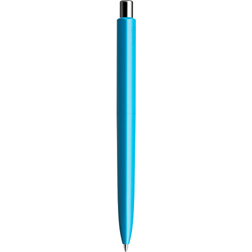 Prodir DS8 PMM Push Kugelschreiber , Prodir, cyanblau/silber poliert, Kunststoff/Metall, 14,10cm x 1,50cm (Länge x Breite), Bild 3