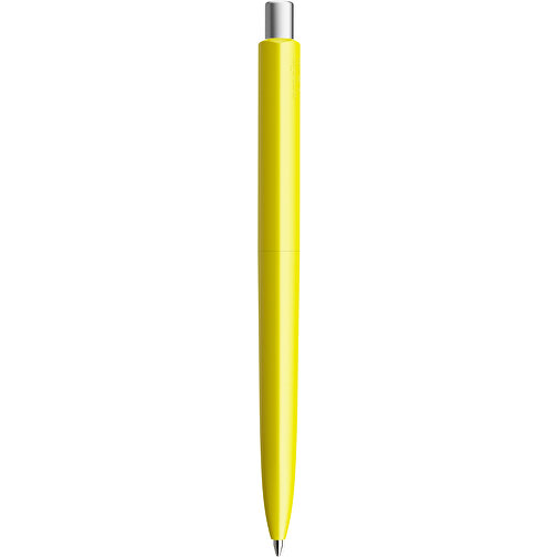 Prodir DS8 PMM Push Kugelschreiber , Prodir, lemon/silber satiniert, Kunststoff/Metall, 14,10cm x 1,50cm (Länge x Breite), Bild 3