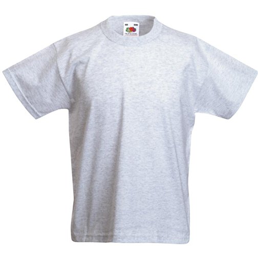 Kids Valueweight T-Shirt , Fruit of the Loom, grau meliert, 97 % Baumwolle / 3 % Polyester, 116, , Bild 1