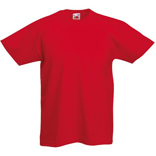 Kids Valueweight T-Shirt , Fruit of the Loom, rot, 100 % Baumwolle, 92, , Bild 1