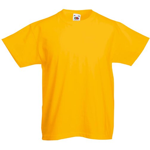 Kids Valueweight T-Shirt , Fruit of the Loom, sonnenblumengelb, 100 % Baumwolle, 164, , Bild 1