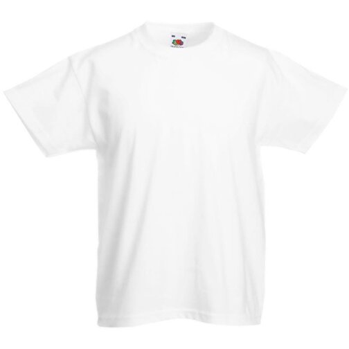 Kids Valueweight T-Shirt , Fruit of the Loom, weiß, 100 % Baumwolle, 140, , Bild 1