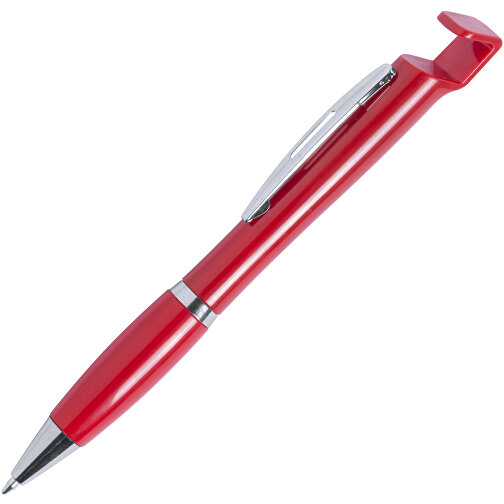Kugelschreiber Halter CROPIX , rot, 14,00cm (Breite), Bild 2