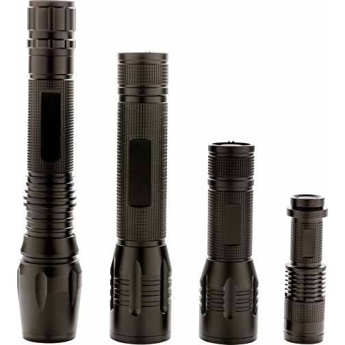 10W Cree Taschenlampe, Schwarz , schwarz, Aluminium, 3,40cm x 19,50cm (Länge x Höhe), Bild 7