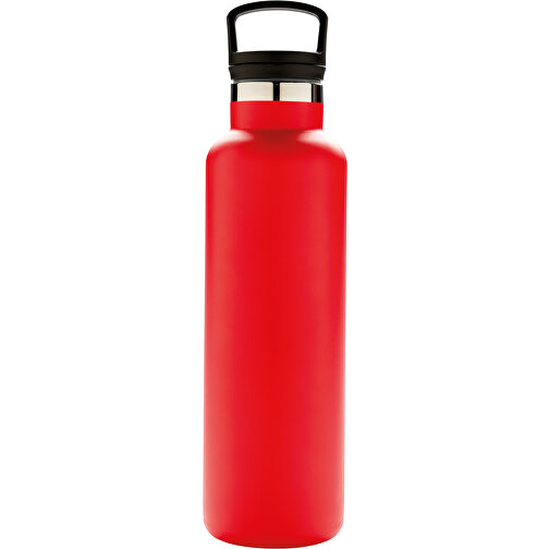 Auslaufsichere Vakuumflasche, Rot , rot, Edelstahl, 27,50cm (Höhe), Bild 1