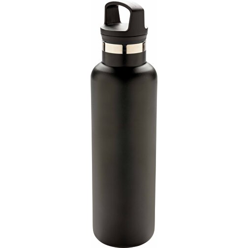 Auslaufsichere Vakuumflasche, Schwarz , schwarz, Edelstahl, 27,50cm (Höhe), Bild 2