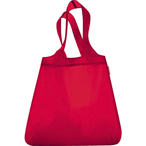Mini Maxi Shopper , Reisenthel, rot, Obermaterial: hochwertiges recyceltes Polyestergewebe, wasserabweisend, 43,50cm x 6,00cm x 63,00cm (Länge x Höhe x Breite), Bild 1