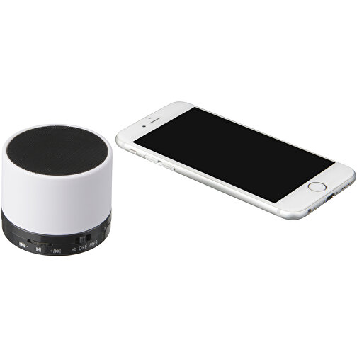 Duck Zylinder Bluetooth® Lautsprecher Mit Gummierter Oberfläche , weiß, ABS Kunststoff, 5,00cm (Höhe), Bild 6