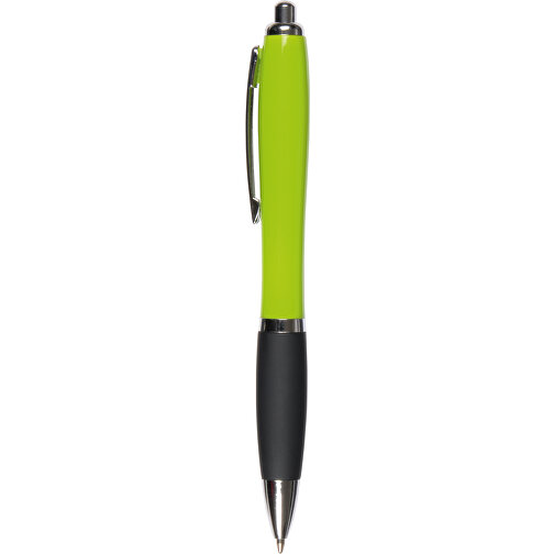 Kugelschreiber SWAY , apfelgrün, schwarz, Kunststoff / Stahl, 14,00cm (Länge), Bild 1