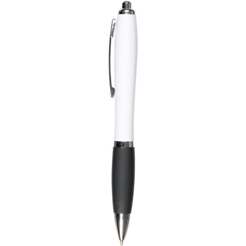 Kugelschreiber SWAY , schwarz, weiss, Kunststoff / Stahl, 14,00cm (Länge), Bild 1