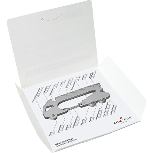 ROMINOX® Key Tool // Truck - 22 Features (LKW) , Edelstahl, 7,10cm x 0,23cm x 2,50cm (Länge x Höhe x Breite), Bild 7