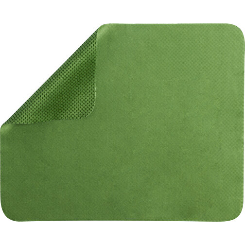 Mauspad SERFAT , grün, Mikrofaser/ Silikon, 22,00cm x 18,00cm (Länge x Breite), Bild 1