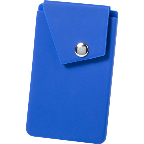Halter Hülle LEPOL , blau, Silikon, 5,70cm x 1,00cm x 9,40cm (Länge x Höhe x Breite), Bild 1