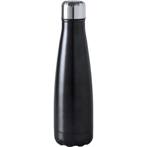 Trinkflasche HERILOX , schwarz, Rostfreier Stahl, 26,00cm (Breite), Bild 1