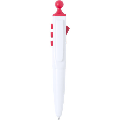 Antistress Kugelschreiber LENNOX , rot, 1,80cm x 1,80cm x 12,40cm (Länge x Höhe x Breite), Bild 1