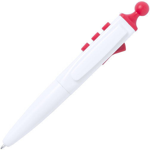 Antistress Kugelschreiber LENNOX , rot, 1,80cm x 1,80cm x 12,40cm (Länge x Höhe x Breite), Bild 2