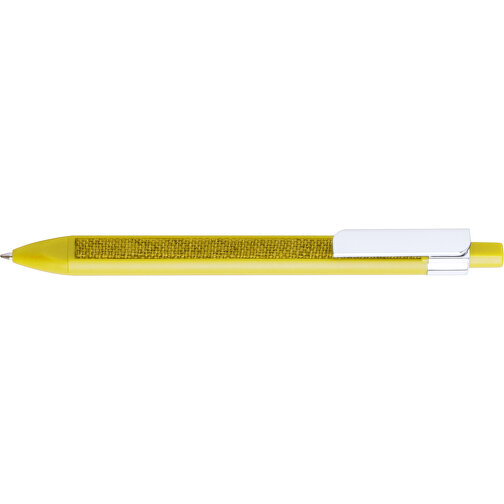 Kugelschreiber TEINS , gelb, 14,20cm (Breite), Bild 3