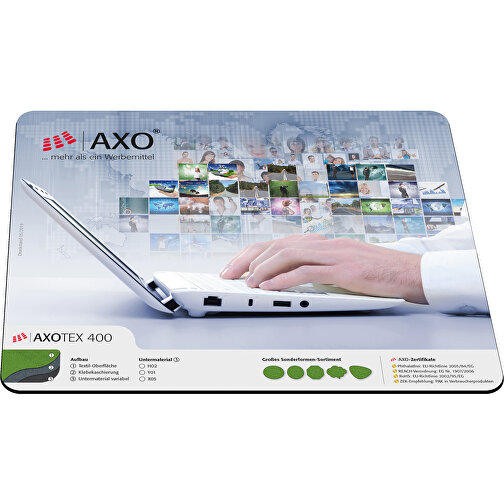Alfombrilla AXOPAD® AXOTex 400, 24 x 19,5 cm rectangular, 2,4 mm de grosor, Imagen 1