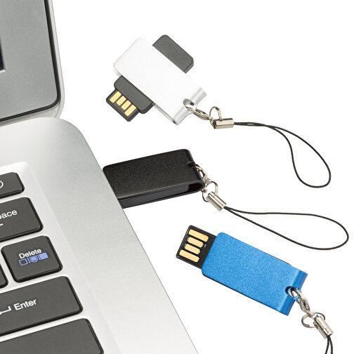 USB-Stick Turn 2GB , Promo Effects MB , silber MB , 2 GB , ABS MB , 3 - 10 MB/s MB , 3,90cm x 0,50cm x 1,50cm (Länge x Höhe x Breite), Bild 4