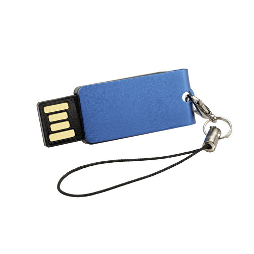 USB-Stick Turn 16GB , Promo Effects MB , blau MB , 16 GB , ABS MB , 3 - 10 MB/s MB , 3,90cm x 0,50cm x 1,50cm (Länge x Höhe x Breite), Bild 2