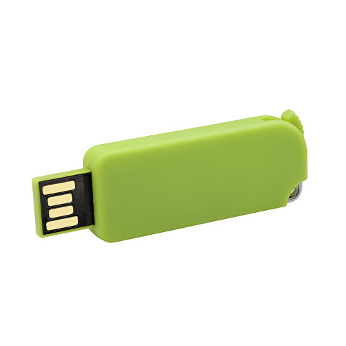 USB-Stick Pop-Up 4 GB , Promo Effects MB , grün MB , 4 GB , ABS MB , 3 - 10 MB/s MB , 4,90cm x 0,70cm x 1,80cm (Länge x Höhe x Breite), Bild 2