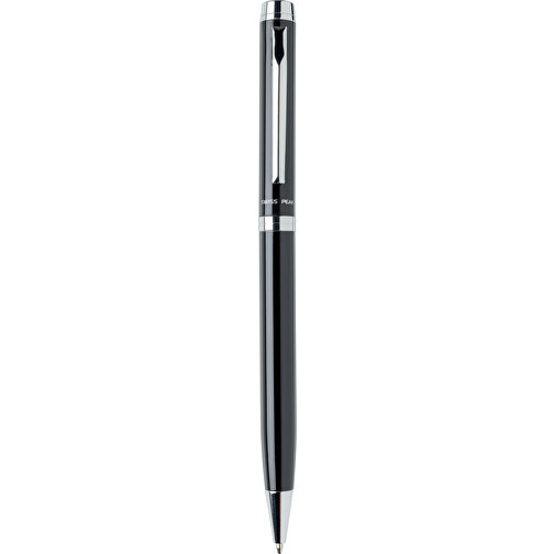 Luzern Stift, Schwarz , schwarz, Edelstahl, 3,70cm x 15,50cm (Länge x Höhe), Bild 2