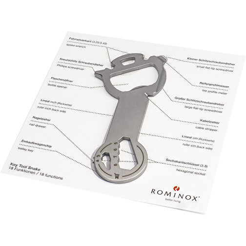 Set de cadeaux / articles cadeaux : ROMINOX® Key Tool Snake (18 functions) emballage à motif Merry, Image 3