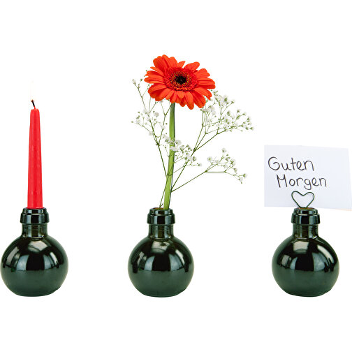 Kleinste Sektflasche Der Welt! Diesmal Statt Blumen - Inklusive Geschenkkarton In Rot , rot, Glas, 7,50cm x 12,00cm x 7,50cm (Länge x Höhe x Breite), Bild 2