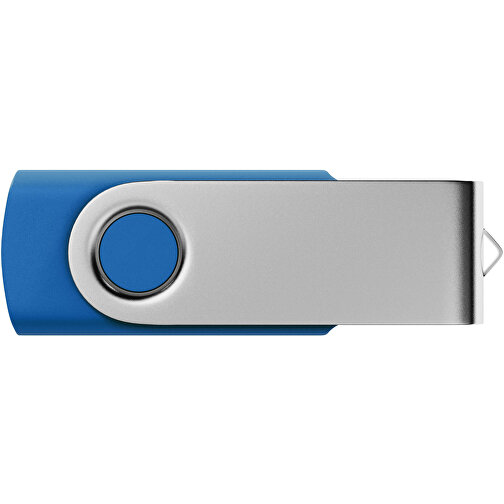USB-Stick SWING 2.0 8 GB , Promo Effects MB , blau MB , 8 GB , Kunststoff, Metall MB , 3 - 10 MB/s MB , 5,80cm x 1,09cm x 1,90cm (Länge x Höhe x Breite), Bild 2