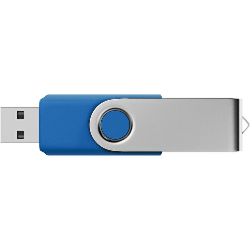 USB-Stick SWING 2.0 1 GB , Promo Effects MB , blau MB , 1 GB , Kunststoff, Metall MB , 3 - 10 MB/s MB , 5,80cm x 1,09cm x 1,90cm (Länge x Höhe x Breite), Bild 3
