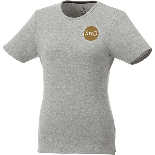 Balfour T-Shirt Für Damen , Green Concept, grau meliert, Single jersey Strick 85% Bio Baumwolle, 10% Viskose, 5% Elastan, 200 g/m2, S, , Bild 4