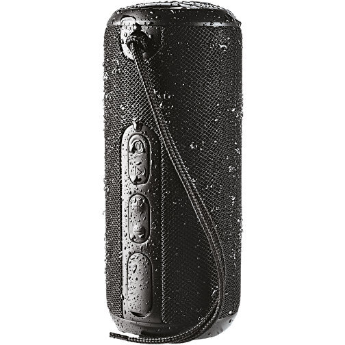 Rugged Wasserdichter Stoff Bluetooth® Lautsprecher , schwarz, ABS Kunststoff, 17,50cm (Länge), Bild 9