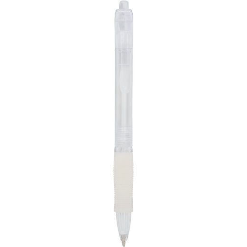 Bolígrafo translúcido de color y agarre de goma 'Trim', Imagen 1