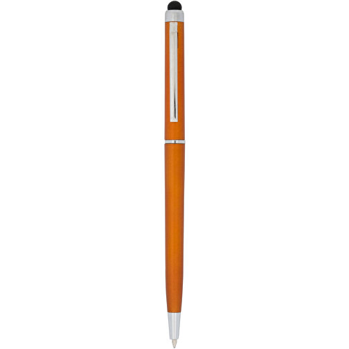 Valeria ABS Kugelschreiber Mit Stylus , orange, ABS Kunststoff, Stahl, 13,00cm (Länge), Bild 1