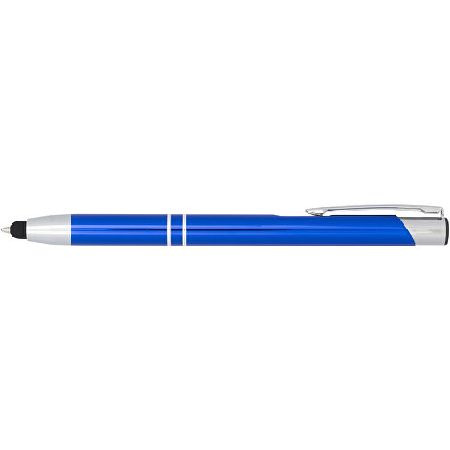 Moneta Kugelschreiber Mit Metall Touchpen , royalblau, Aluminium, 13,80cm x 13,50cm (Länge x Höhe), Bild 3