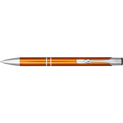 Moneta Druckkugelschreiber Aus Eloxiertem Aluminium , orange, Aluminium, ABS Kunststoff, 13,50cm (Höhe), Bild 3