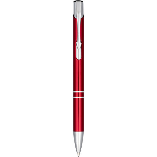 Moneta Druckkugelschreiber Aus Eloxiertem Aluminium , rot, Aluminium, ABS Kunststoff, 13,50cm (Höhe), Bild 1