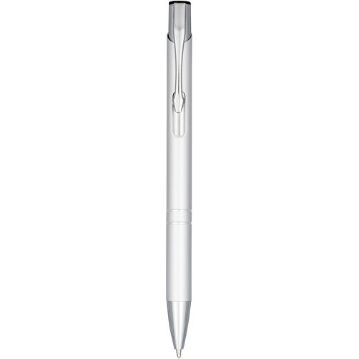 Moneta Druckkugelschreiber Aus Eloxiertem Aluminium , silber, Aluminium, ABS Kunststoff, 13,50cm (Höhe), Bild 1