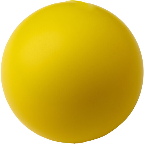 Cool Runder Antistressball , gelb, PU Kunststoffschaum, , Bild 1