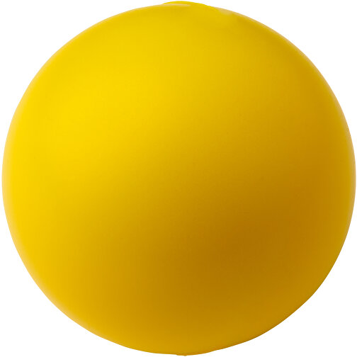 Cool Runder Antistressball , gelb, PU Kunststoffschaum, , Bild 3