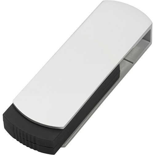 USB-Stick COVER 2GB , Promo Effects MB , silber / schwarz MB , 2 GB , Kunststoff/Aluminium MB , 3 - 10 MB/s MB , 5,40cm x 0,85cm x 1,70cm (Länge x Höhe x Breite), Bild 1