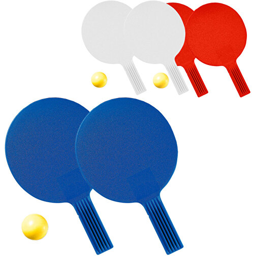 Tischtennis-Set 'Massiv' , standard-blau PP, Kunststoff, 26,50cm x 4,00cm x 16,00cm (Länge x Höhe x Breite), Bild 2
