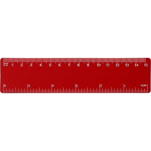 Rothko 15 Cm Kunststofflineal , rot, PP Kunststoff, 15,90cm x 0,10cm x 3,70cm (Länge x Höhe x Breite), Bild 1