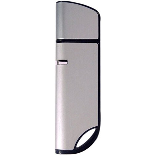 USB-Stick AVANTGARDE 16GB , Promo Effects MB , silber / schwarz MB , 16 GB , Aluminium / Kunststoff MB , 3 - 10 MB/s MB , 6,80cm x 0,90cm x 2,00cm (Länge x Höhe x Breite), Bild 1